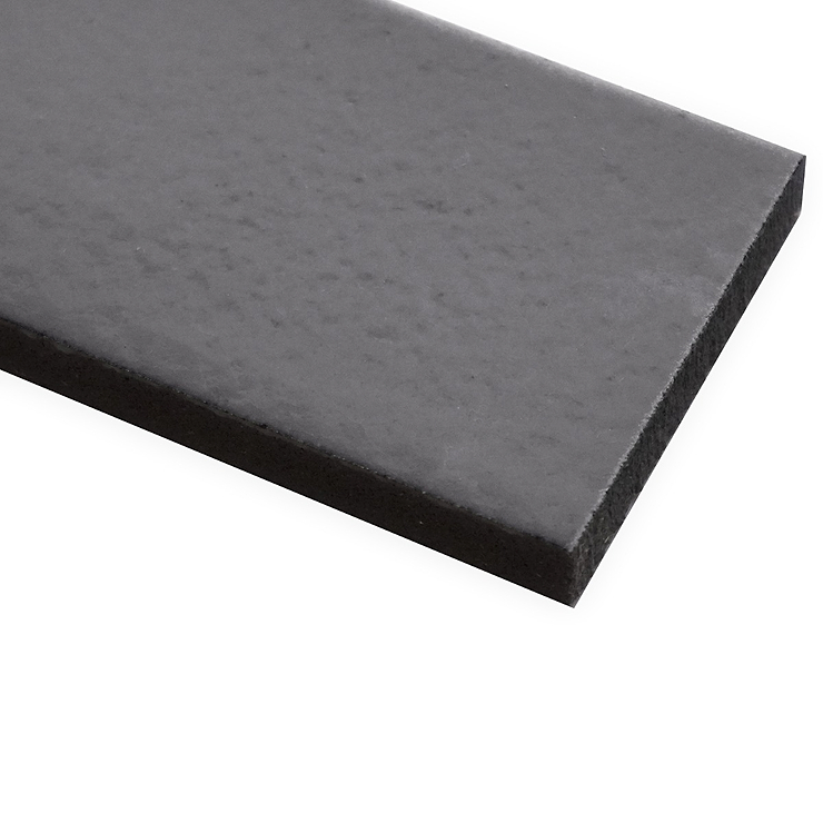 Color One Fossil Gray 2x8 Glossy Lava Stone Tile 