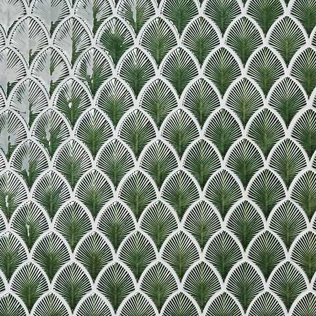 Nabi Fishscale Deep Emerald Green 3x4" Crackled Glossy Glass Mosaic Tile