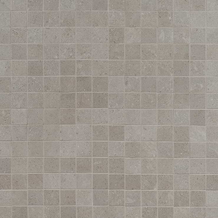 New Rock Fumo Light Gray 2x2 Limestone Look Matte Porcelain Mosaic Tile