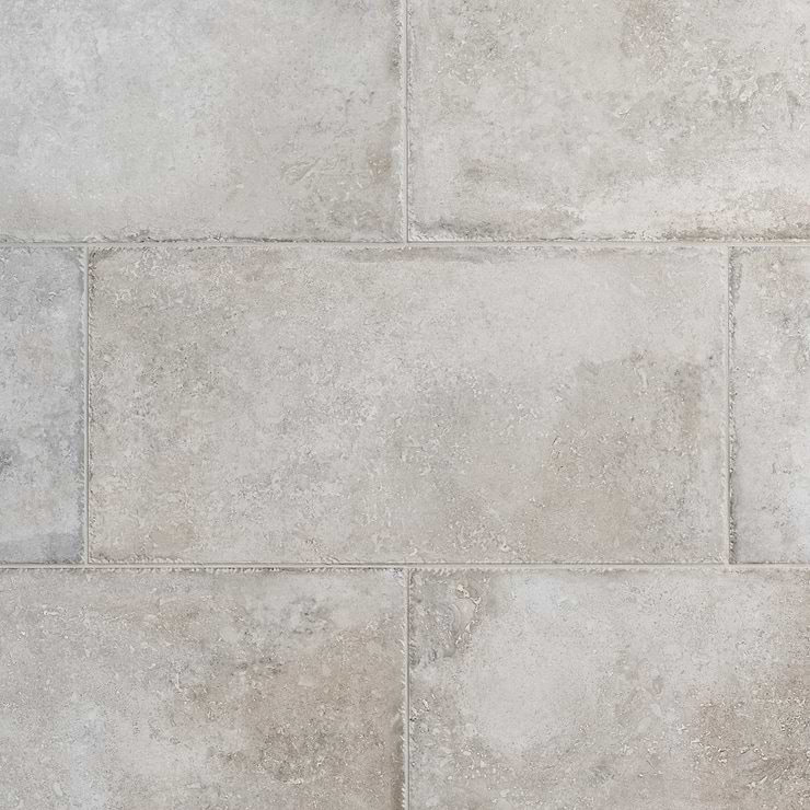 Seville Efeso Gray 12x24 Travertine Look Matte Porcelain Tile