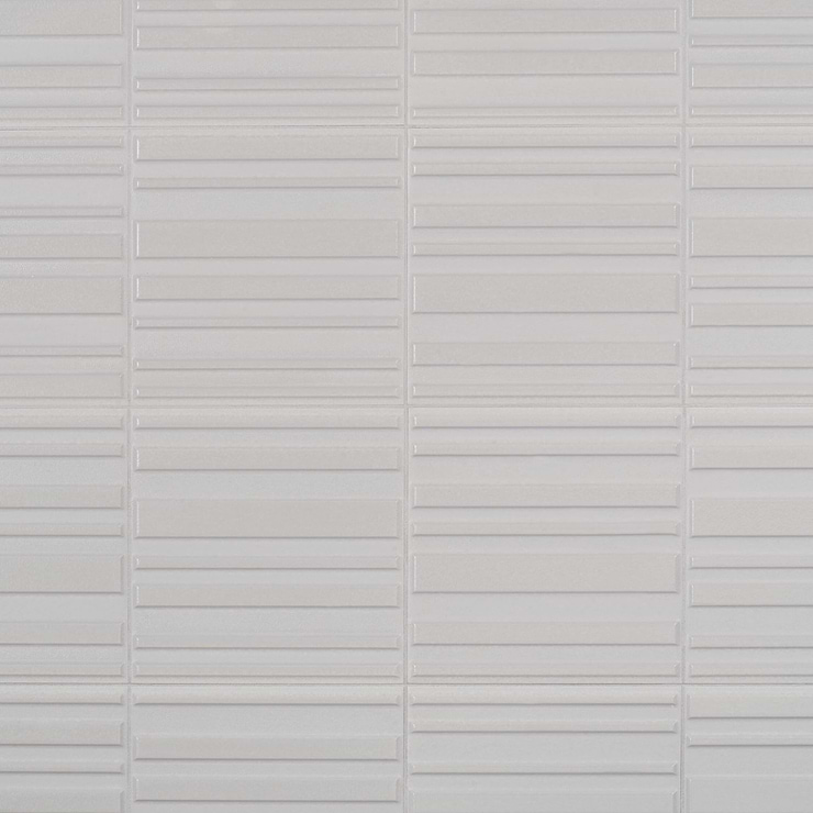 Sydney Silver 8x16 3D Glossy and Matte Mixed Finish Ceramic Tile