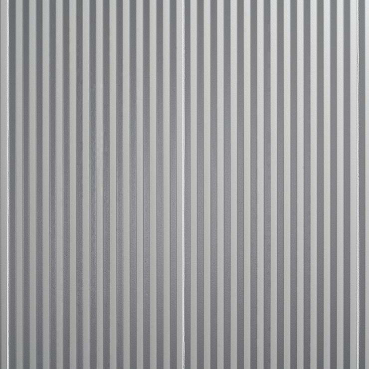 Mod Lunar Gray 12x36 3D Fluted Matte Ceramic Tile 