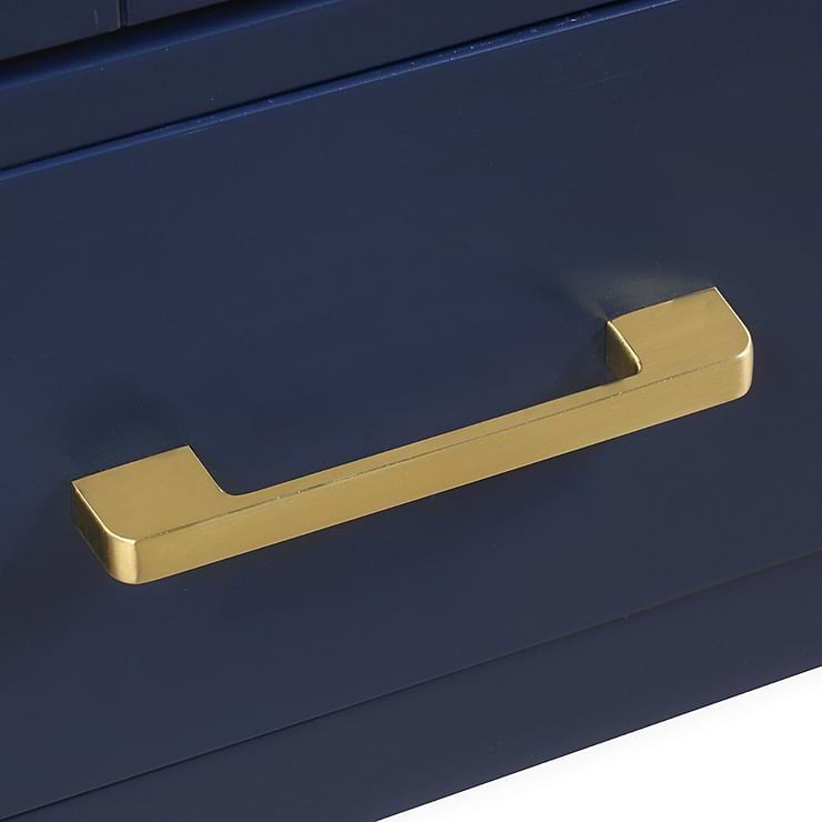 Athena 60'' Blue Vanity And Marble Counter