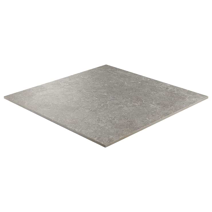 New Rock Fossil Dark Gray 24x24 Limestone Look Matte Porcelain Tile