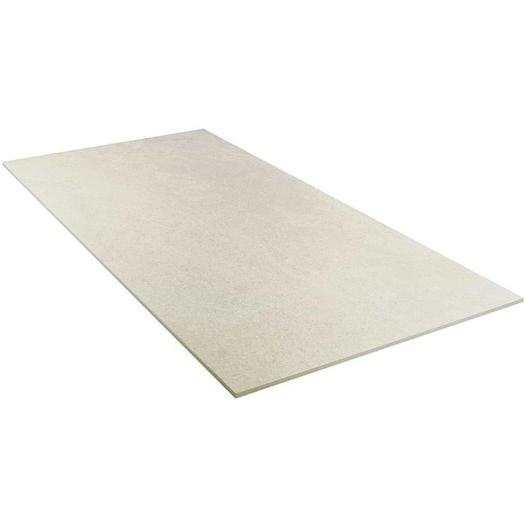 Acadia Warm Linen White 24x48 Limestone Look Matte Porcelain Tile