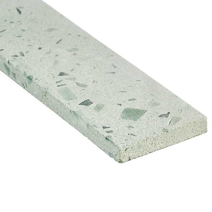 Mancala Aquamarine Green 3x16 Matte Terrazzo Tile