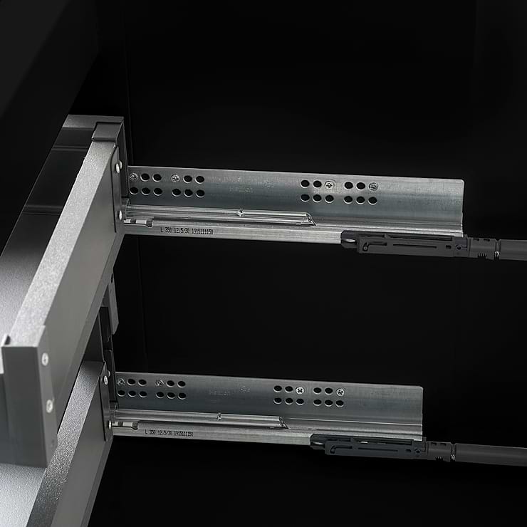 Luxe Collection 36" Black Gloss Vanity