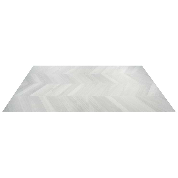 Stacy Garcia Fleetwood Chevron Silver Rigid Core Click 12x48 Luxury Vinyl Plank Flooring