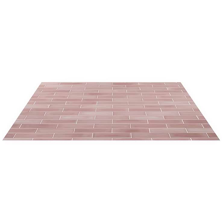 Color One Coral Pink 2x8 Matte Cement Tile