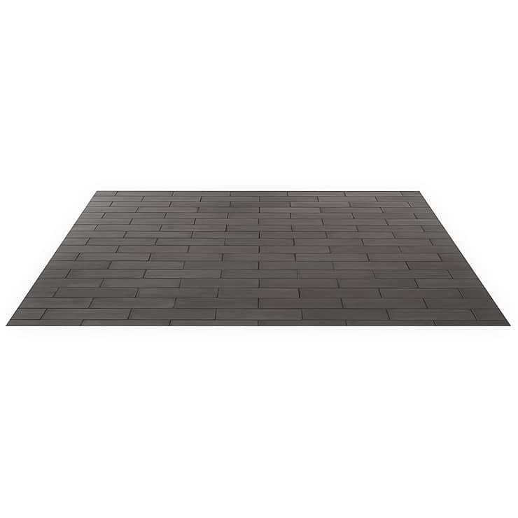 Color One Charcoal Gray 2x8 Matte Cement Tile