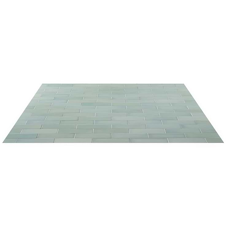 Color One Robin Egg Blue 2x8 Matte Cement Tile