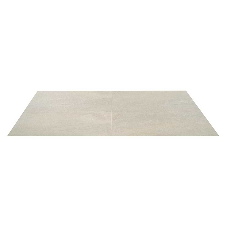 Acadia Warm Linen White 24x48 Limestone Look Matte Porcelain Tile