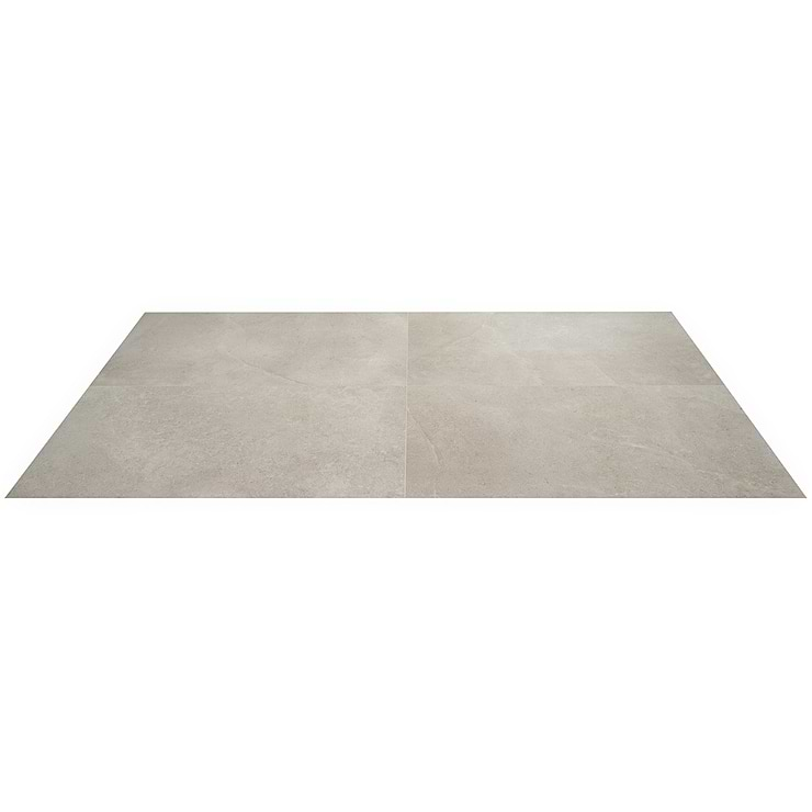 New Rock Fumo Light Gray 24x48 Limestone Look Matte Porcelain Tile