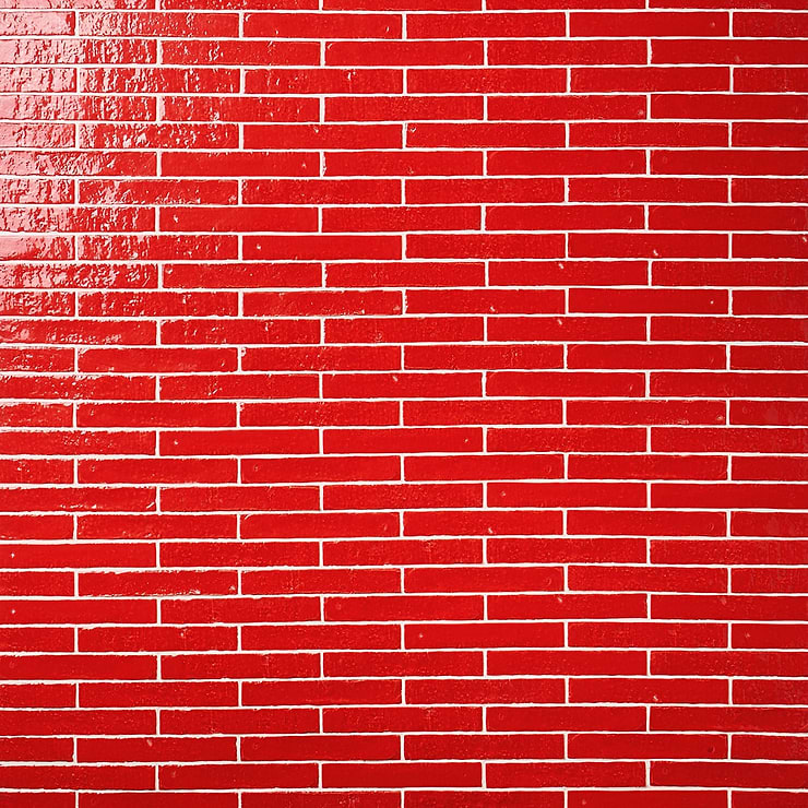 Wabi Sabi Crimson Red 1.5x9 Glossy Ceramic Tile