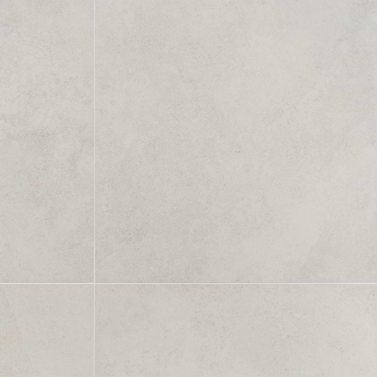 New Rock Perla White 24x24 Limestone Look Matte Porcelain Tile