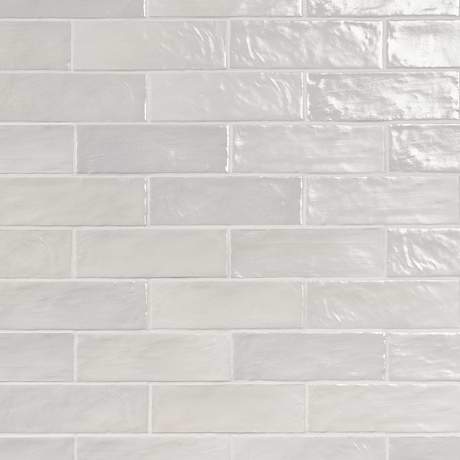 Sample-Montauk Gin White 2x8 Mixed Finish Ceramic Subway Tile