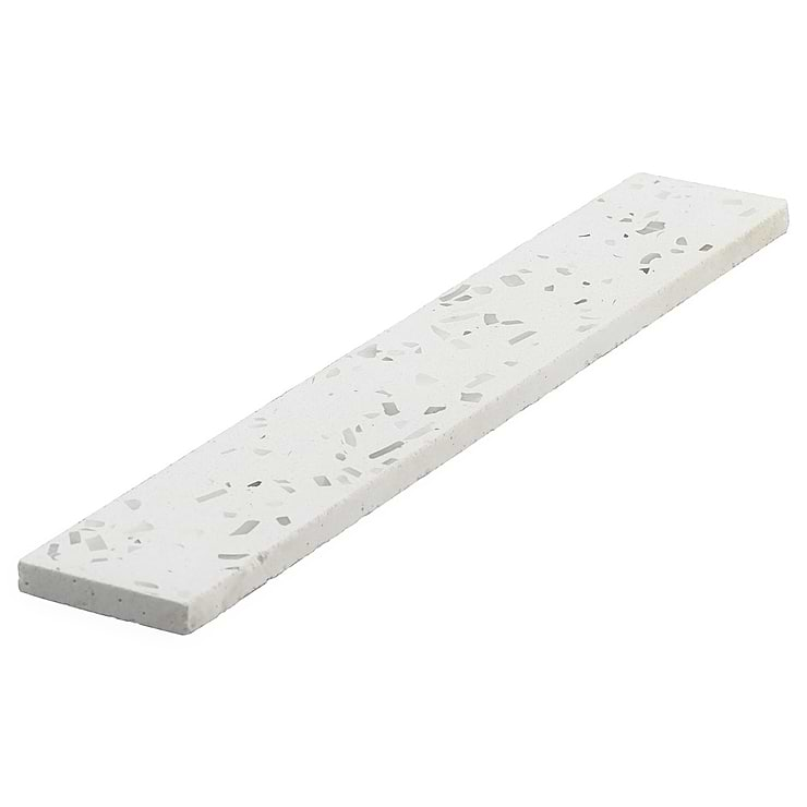 Mancala White 3x16 Matte Terrazzo Tile