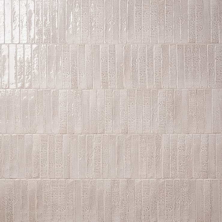 Wabi Sabi Agata Gray 1.5x9 Crackled Glossy Ceramic Tile