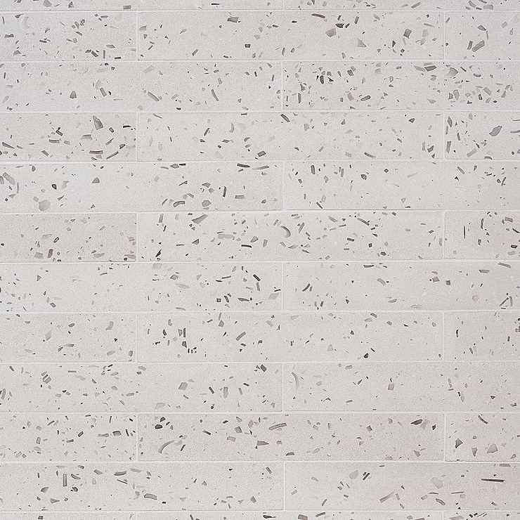 Mancala Lunar Gray 3x16 Matte Terrazzo Tile