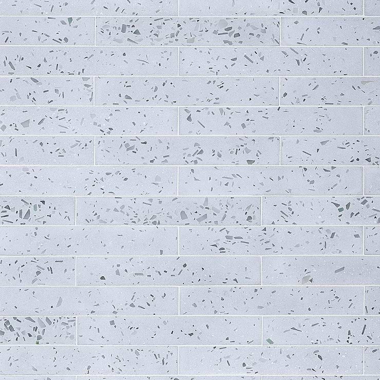 Mancala Denim Blue 3x16 Matte Terrazzo Tile