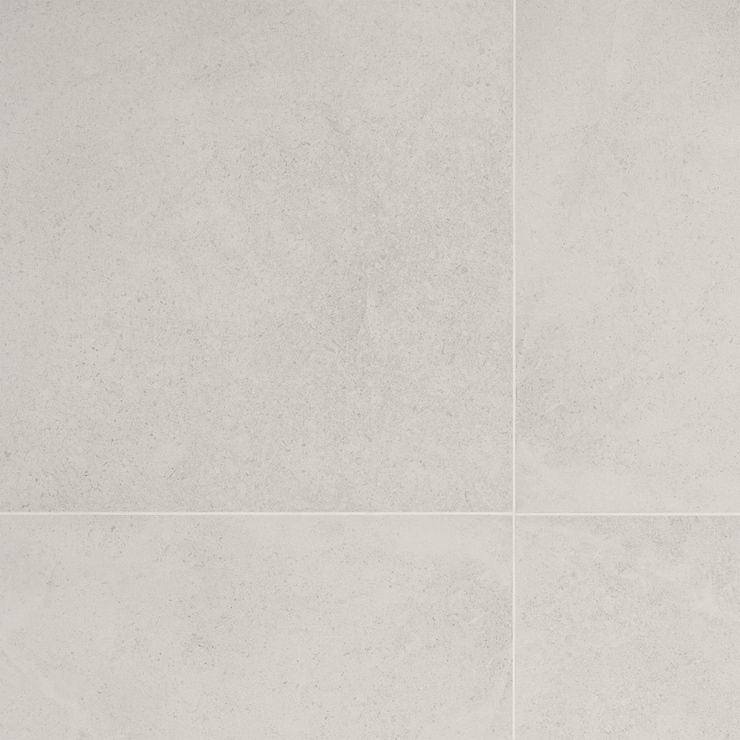 New Rock Perla White 24x48 Limestone Look Matte Porcelain Tile