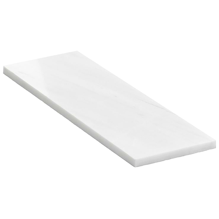 Bianco Dolomite White 4x12 Premium Polished Marble Tile