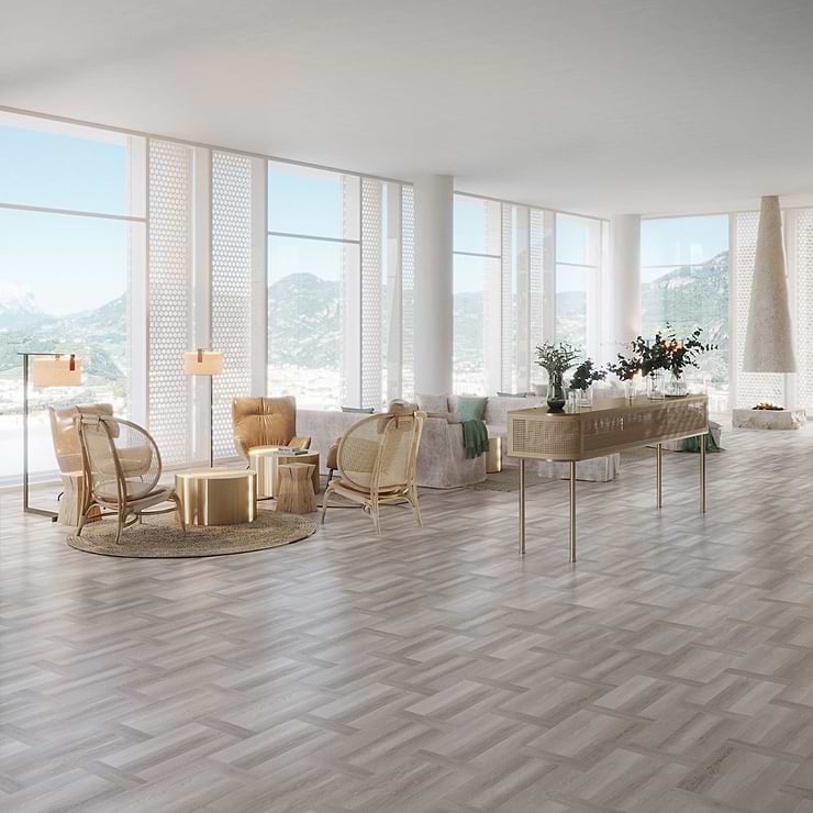 Stacy Garcia Fleetwood Parquet Dolphin Rigid Core Click 12x24 Luxury Vinyl Tile