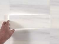 Bianco Dolomite White 4x12 Premium Polished Marble Tile