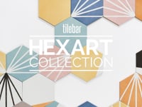 HexArt Orange 8" Hexagon Matte Porcelain Tile