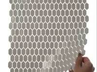 Flicker Rain White 1/4" x 1" Polished Glass Mosaic Tile