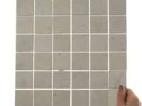 New Rock Perla White 2x2 Limestone Look Matte Porcelain Mosaic Tile