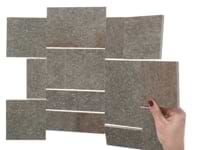 Acadia French Pattern Iron Gray Slate Look Matte Porcelain Mosaic Tile