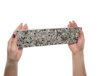 Reef Gray 3x12 Polished Pearl Terrazzo Subway Tile