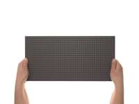 Kinzie Waffle Charcoal Black 8x16 Textured Matte Ceramic Tile