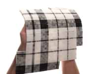 Microsaic Plaid Bardiglio Black & White Polished Marble Mosaic Tile