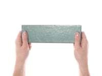 Color One Jade Green 2x8 Glossy Lava Stone Tile