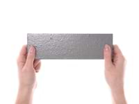 Color One Fossil Gray 2x8 Glossy Lava Stone Tile 