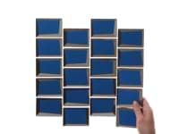 Rumi Glam Blue 2x3 Polished Mirrored Glass Mosaic Tile