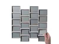 Rumi Glam Silver 2x3 Polished Mirrored Glass Mosaic Tile