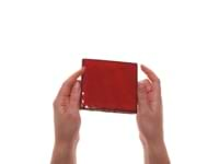 Emery Selenium Red 4x4 Square Handmade Crackled Glossy Terracotta Tile