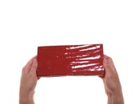 Emery Selenium Red 4x8 Handmade Crackled Glossy Terracotta Subway Tile