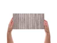 Curve Fluted Gray 6x12 3D Glossy Ceramic Tile