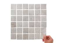 Seville Efeso Gray 2x2 Travertine Look Matte Porcelain Mosaic Tile