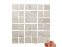 Seville Pergamo Beige 2x2 Travertine Look Matte Porcelain Mosaic Tile