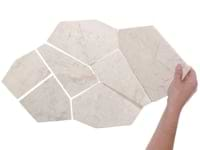 Nature Organica Lovina White Honed Marble Mosaic Tile