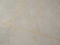 Whitney Ardesia Charcoal Black and Gold Line 24x48 Artisan Decor Matte Porcelain Wall Tile