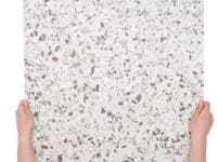 Kobe Flakes Ice White 24x24 Terrazzo Look Matte Porcelain Tile