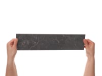 Marmo Perfetto Nero Black 4x16 Semi-Polished Porcelain Tile