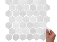 Bianco Dolomite White 2" Hexagon Premium Honed Marble Mosaic Tile