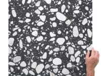 Terrazzo Italy Sacra Nero Black & White 24x24 Honed Terrazzo Tile